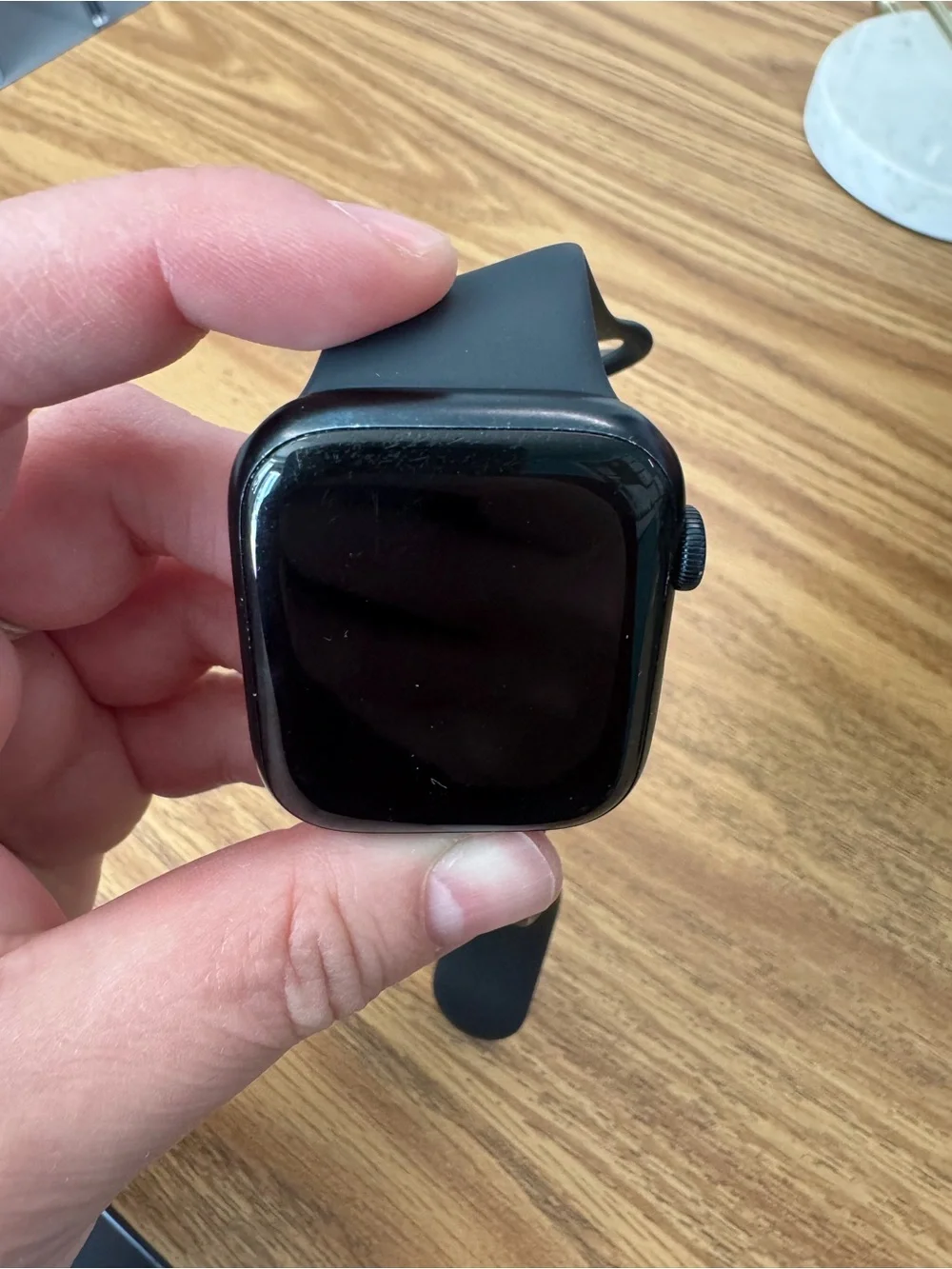 Apple Watch 7 45MM GPS Black Smartwatch with Black Sport Band